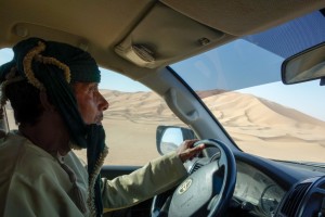 Our guide Mussallem leads us through the dunes