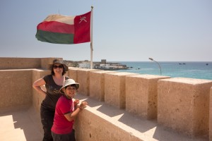 Visiting the old fort in Mirbat