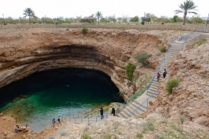 Heading down to the sinkhole