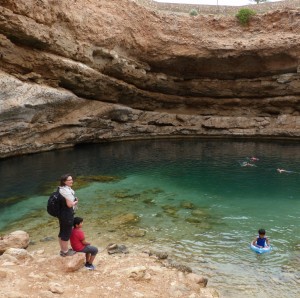 Watching the locals (and other tourists) having a dip