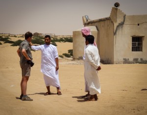 Skye discusses the convoy across the desert