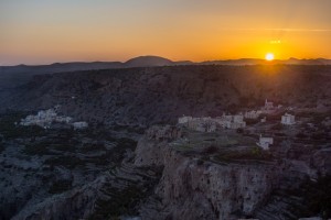 Sunset from the hotel terrace