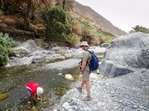 Hiking up Wadi Nakhr