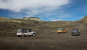 Watching the old 2CV cars trying to climb the hill