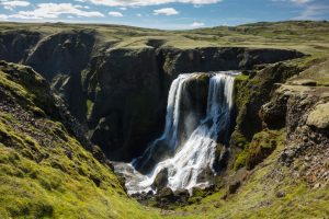 The lovely Fagrifoss on the way back out of the Lakagigar