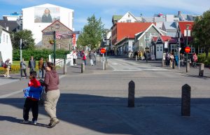 Exploring Reykjavik on foot